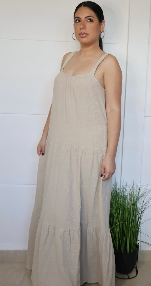 Beige Maxi Dress