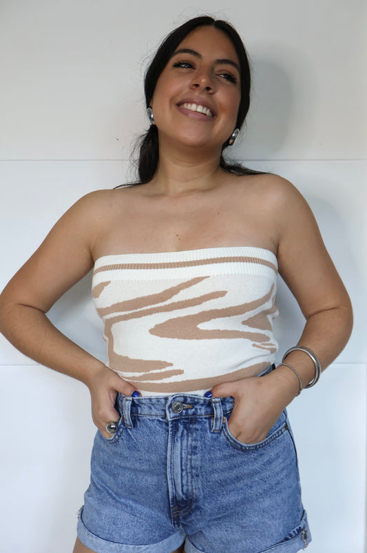 Marmol Cream Top